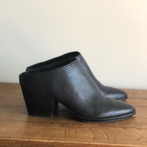 Dolce Vita Black Raven Block Heel Slip On Mule